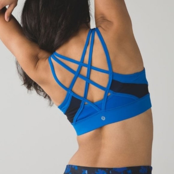 lululemon athletica Other - Lululemon Strap It Like It's Hot 4 Sports Bra - Lakeside Blue